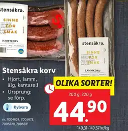 Lidl Stensåkra korv erbjuda