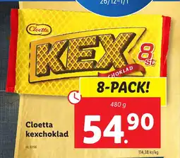 Lidl Cloetta kexchoklad erbjuda