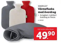 Lidl SENSIPLAST Värmeflaska med överdrag erbjuda