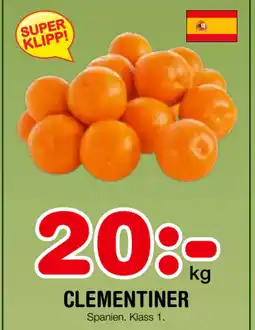 Nya Pulsen CLEMENTINER erbjuda