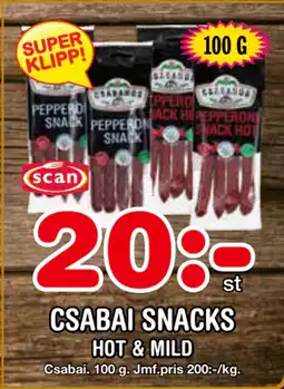 Nya Pulsen CSABAI SNACKS erbjuda