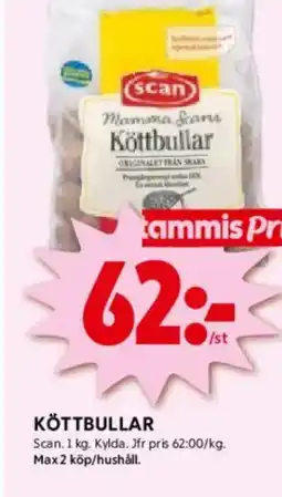 ICA Kvantum Köttbullar erbjuda