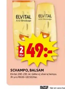 ICA Kvantum Schampo, balsam erbjuda