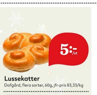 Hemköp Dafgårds Butiksbakat kaffebröd erbjuda