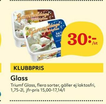 Hemköp Triumf Gräddglass erbjuda