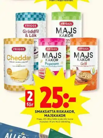 ICA Kvantum Friggs Riskakor erbjuda