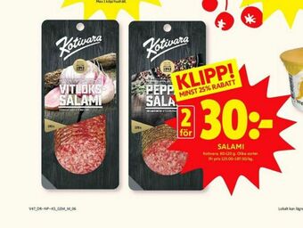 ICA Kvantum Kotivara Oy Salami erbjuda