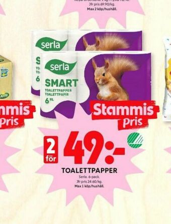 ICA Kvantum Smart Toalettpapper erbjuda