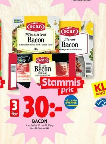 ICA Kvantum Scan Bacontärningar erbjuda