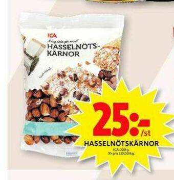 ICA Maxi ICA Hasselnötter erbjuda