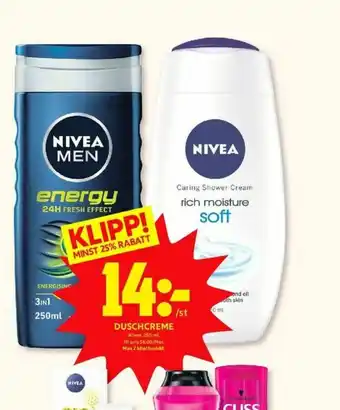 ICA Kvantum Nivea Men Duschtvål erbjuda