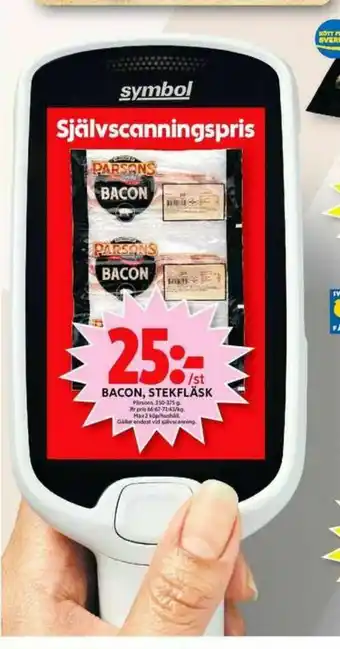 ICA Maxi Pärsons Baconskivor erbjuda