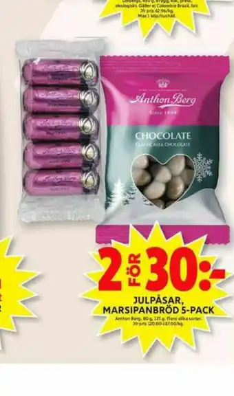 ICA Maxi Anthon Berg Choklad erbjuda