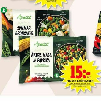 ICA Maxi Apetit Grönsaker erbjuda