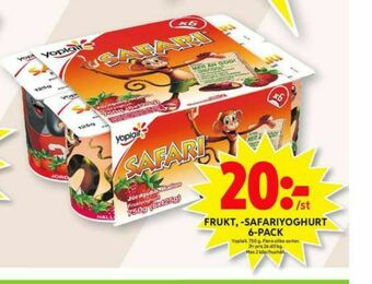 ICA Maxi Yoplait Safari Yoghurt erbjuda