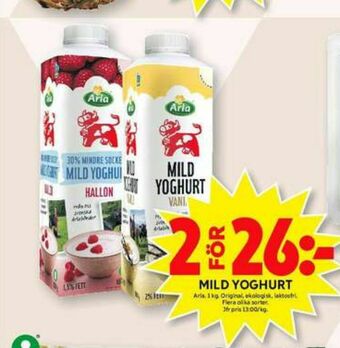 ICA Maxi Arla Yoghurt erbjuda