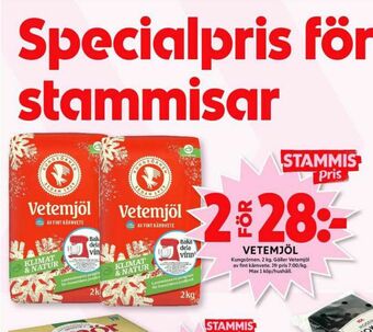 ICA Maxi Kungsörnen Vetemjöl erbjuda