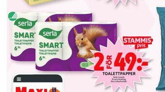 ICA Maxi Smart Toalettpapper erbjuda