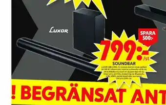 ICA Maxi Luxor Soundbar erbjuda