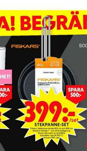 ICA Maxi Fiskars Stekpanna erbjuda