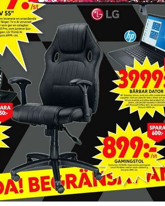 ICA Maxi Centurion Gamingstol erbjuda