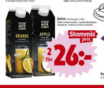 ICA Nära God Morgon Juice erbjuda