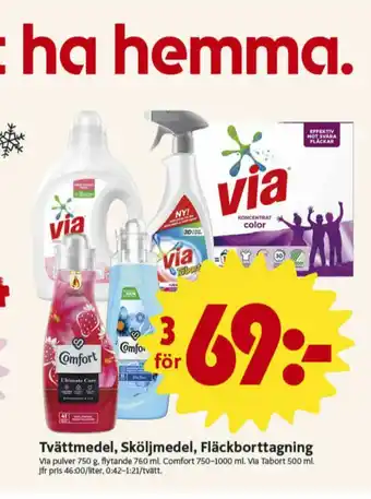 ICA Nära Via Tabort Fläckborttagning erbjuda