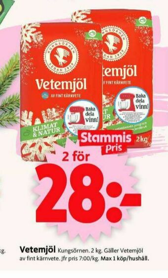 ICA Supermarket Kungsörnen Vetemjöl erbjuda