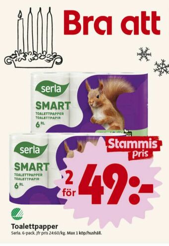 ICA Nära Smart Toalettpapper erbjuda