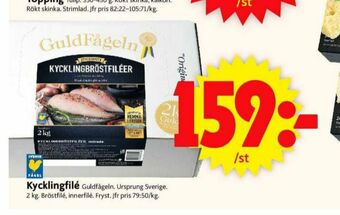 ICA Supermarket Guldfågeln Kycklingbröstfilé erbjuda