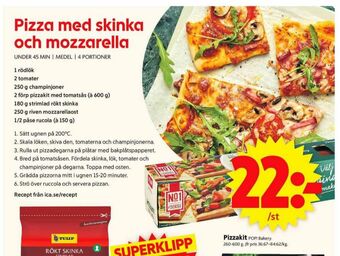 ICA Supermarket Pop Pizza kit erbjuda