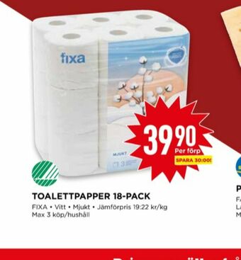 Willys Fixa Toalettpapper erbjuda