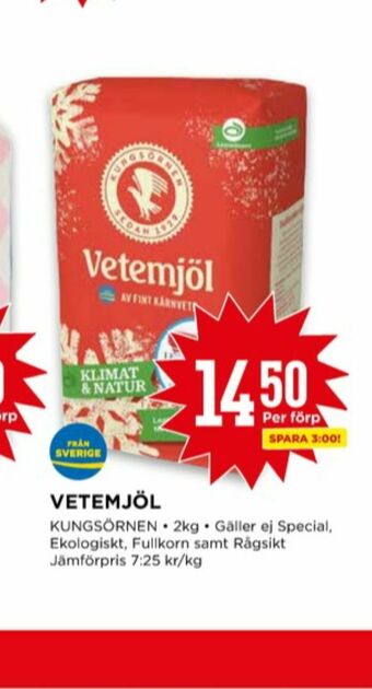 Willys Kungsörnen Vetemjöl erbjuda