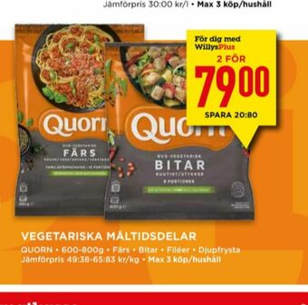 Willys Quorn Vegofärs erbjuda