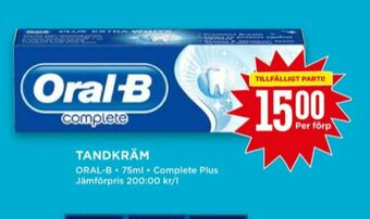 Willys Oral-B Tandkräm erbjuda