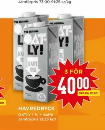 Willys Oatly Havredryck erbjuda