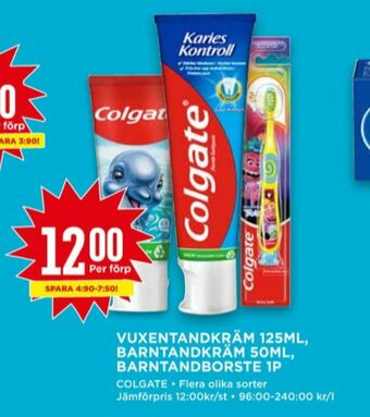 Willys Colgate Tandkräm erbjuda