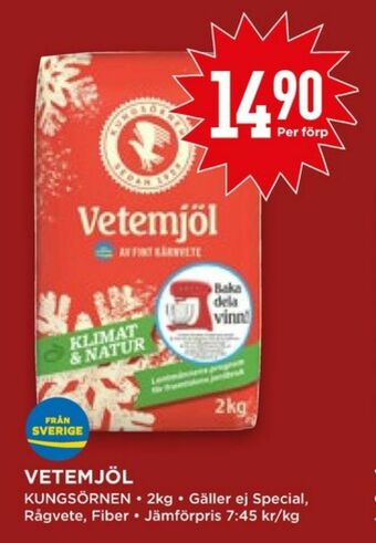 Willys Hemma Kungsörnen Vetemjöl erbjuda