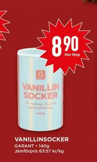 Willys Hemma Garant Vanillinsocker erbjuda