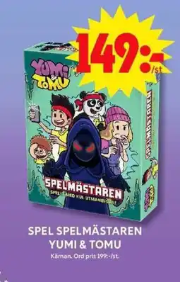 ICA Maxi Spel spelmästaren yumi & tomu erbjuda