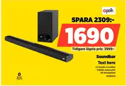 Power Soundbar erbjuda