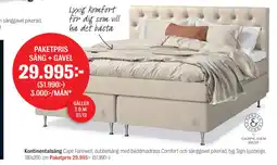 Mio PAKETPRIS SÄNG + GAVEL erbjuda