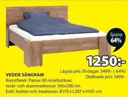 JYSK VEDDE SÄNGRAM erbjuda
