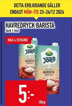 Matdax HAVREDRYCK BARISTA erbjuda