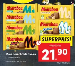 Lidl Marabou chokladkaka erbjuda