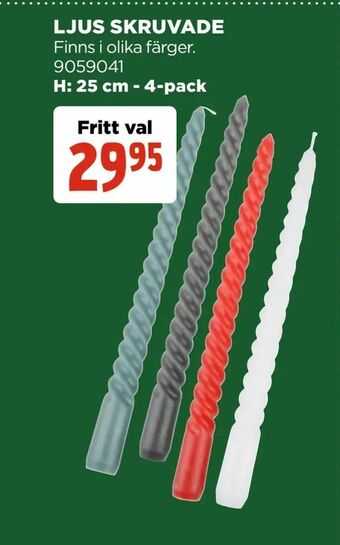Jem&Fix Ljus skruvade erbjuda