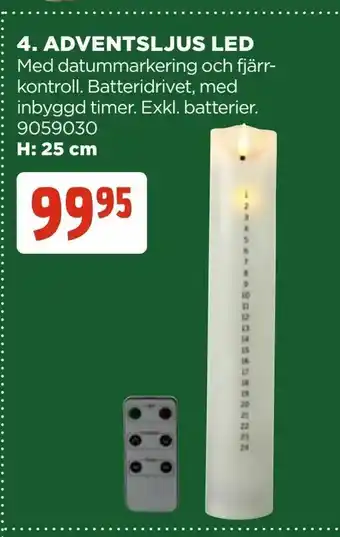 Jem&Fix Adventsljus led erbjuda