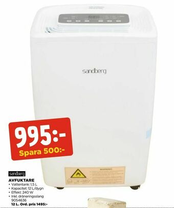 Jem&Fix Avfuktare erbjuda