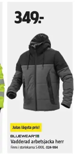 Jula BLUEWEAR Vadderad arbetsjacka herr erbjuda