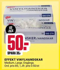 ÖoB EFFEKT VINYLHANDSKAR erbjuda